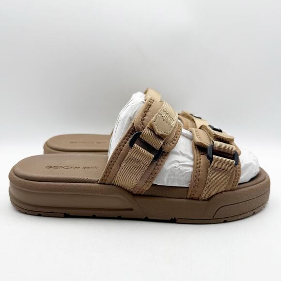 SEICHI Mens Sandoru Ichi Slide Sandals US 8 EU 41 Mocha Brown NIB